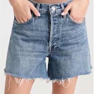 NWOT Agolde Parker Long Shorts in Skywave